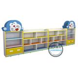 防火板儿童组合柜 卡通书架 幼儿园图书室木制书柜 玩具展示柜