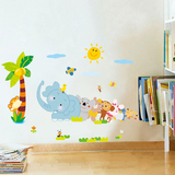 儿童房卡通墙壁贴画 可移除客厅卧室床头背景 可爱墙面装饰墙贴纸