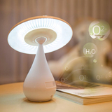 创意礼物蘑菇空气净化器台灯USB充电小台灯学生护眼灯卧室床头灯