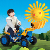 送礼礼物 快乐年华儿童工程车 挖土机儿童可坐可骑玩具童车