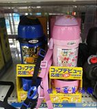 日本原装正品象印儿童吸管杯双盖杯两用儿童面包超人保温杯保温壶