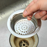 手提式不锈钢水槽网漏过滤器 厨房卫生间水池下水道过滤网筛