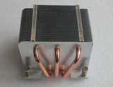 2U被动散热器 1366/1356/2011针E5 CPU 正方形 热导管 被动散热器