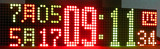双色点阵16X64 多功能时钟 红外遥控设置 LED显示屏 创意时钟