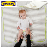 宜家包邮代购莱恩杜迪格婴儿童床垫保护垫隔尿换衣防水背胶纯棉面