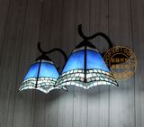 包邮蒂凡尼灯欧式卫生间双头现代简约中式镜前灯地中海壁灯卫浴灯