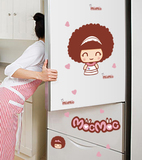 五代 超级可爱的摩丝娃娃贴 韩国卡通风格墙贴纸 冰箱贴防水车贴