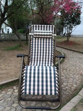 包邮40管高档折叠躺椅折叠床 懒人午睡椅 休闲沙滩椅加厚加粗钢管