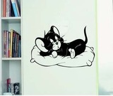 贪睡的汤姆猫 儿童房卡通可爱时尚家居装饰墙贴 猫和老鼠