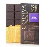 加拿大直购 Godiva高迪瓦72%纯黑巧克力排块直板100G 现货