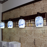 中国风大型薄胎陶瓷壁灯酒楼工程灯中式灯客厅灯具别墅灯饰8125