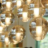 餐厅客厅水晶玻璃球LED节能吊灯BOCCI楼梯灯流星雨工程酒店灯14头