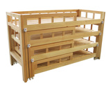 儿童床幼儿园推拉床樟子松推拉床幼儿园四层推拉床多层床可以定制