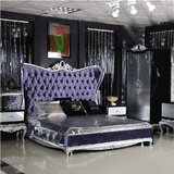 欧式床实木床1.8m新古典床后现代雕花奢华婚床双人床 床整装家具