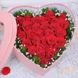 红白粉玫瑰 礼盒系列 哈尔滨同城鲜花实体店 爱情祝福用花圣诞节