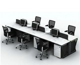 简约现代办公家具办公室员工办公桌职员组合屏风工作位电脑桌卡位