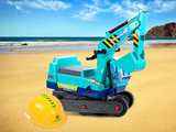 【天天特价】儿童学步车挖掘机可坐可骑挖土溜溜车嘉百乐男孩玩具