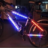 moke自行车装饰灯 死飞车灯边条灯 14LED自行车车架灯警示灯