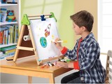美国儿童画板 3合一功能 画画板带卷纸 粉笔 板擦