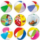 美国INTEX正品宝宝沙滩球彩色透明充气球儿童玩具戏水球充气汽球