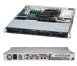 超微 1U服务器机箱 SC813MFTQ-520CB 4个3.5寸热插拔 带560W电源