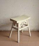 凳子床尾凳换鞋凳蝴蝶凳实木老榆木新中式新古典时尚装饰12B129