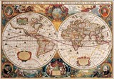 世界地图/无框画/欧式世界仿古地图羊皮卷/帆船航海图(画芯) 02