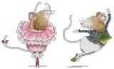 凉风十字绣客厅新款正品 动物DW178 可爱小老鼠之芭蕾
