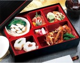 豫禾ABS材质日式便当盒套餐盒寿司盒 快餐盒带碗饭盒商务套餐盒