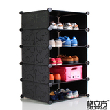 DIY魔片组合柜树脂片鞋架子简易鞋柜简约现代塑料组装架子多层