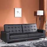 瑞信家具小户型客厅多功能单人双人位皮质简约现代折叠沙发床C002