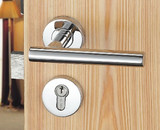 德国【Mrlock锁先生】不锈钢分体式拉丝执手 卧室洗手间房门锁具