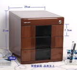XX105 高档木质抽屉式储物柜 带锁实木 办公文件/挡案/零件收纳柜