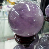 开光天然紫水晶球摆件12cm 紫气东来转运球有求必应