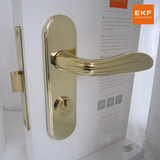 德国EKF门锁分体室内门锁具PVD金色卧室门执手欧式把手锁