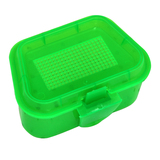 蚯蚓盒 塑料蚯蚓盒 渔具盒 红虫盒 方盒渔具 垂钓用品 精品配件盒