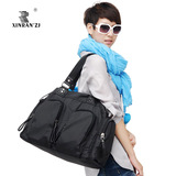 韩版尼龙防水包 短途旅行休闲大包大容量单肩斜挎女包可做妈咪包