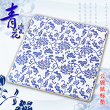 中国南京云锦鼠标垫套装 送中国结小号流苏传统送老外的中国礼品