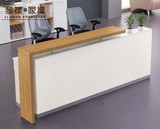 厂家直销时尚简约板式前台桌弧形接待台公司办公桌收银台 人造板