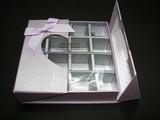 粉紫开窗超翻盖16格巧克力礼盒 糖果盒 点心盒包装盒批发 费列罗