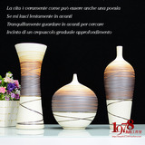 景德镇陶瓷客厅三件套花瓶现代家居装饰瓷器简约工艺品中欧式摆件
