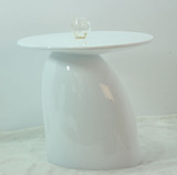 蘑菇型茶几宜家玻璃钢桌白色简约现代圆形角几边几咖啡桌创意特价