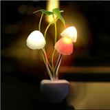 led光控蘑菇小夜灯 创意阿凡达插电节能灯 梦幻装饰灯 感应灯
