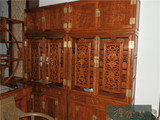 中式红木古典家具/非洲花梨的/顶箱书柜一对