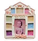 精美新款创意宝宝树脂相框相架婴儿照片框 生日礼物周岁可挂墙上