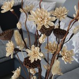 新品 玉米皮植物干枝干花套装客厅摆件花瓶装饰花