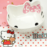 hello kitty韩版卡通可爱 精品米饭陶瓷碗儿童汤碗日式创意餐具