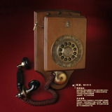 挂墙电话/壁挂式电话派拉蒙1913实木仿古电话机 古典电话老古董