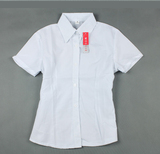 女修身白衬衫日本JK制服收腰修身显瘦短袖白衬衫