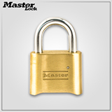 Master Lock/美国玛斯特黄铜密码锁 高安全防盗大门挂锁175/8包邮
